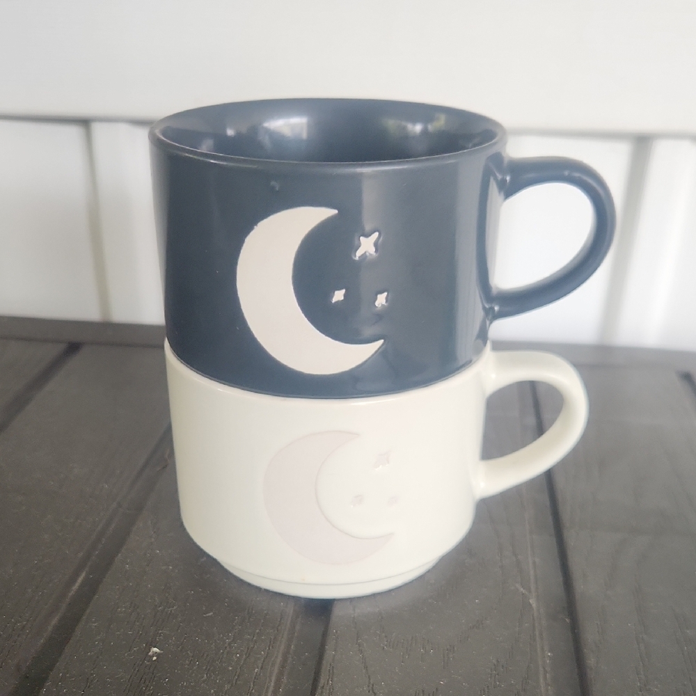 Moon and Stars Stacking Mugs